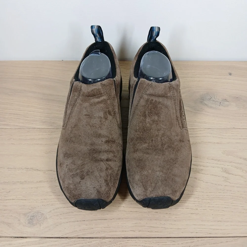 Merrell Fudge Loafers Men 10 Brown Suede Slip On Comfort Shoes Comfy Streetwear